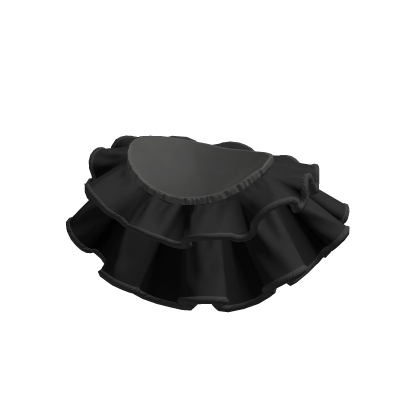 Skirt Black Fur Chic Layered Ruffle Mini Short Y2K