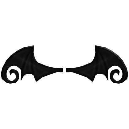 Cute Bat Vampire Wings Black ♥ Roblox item