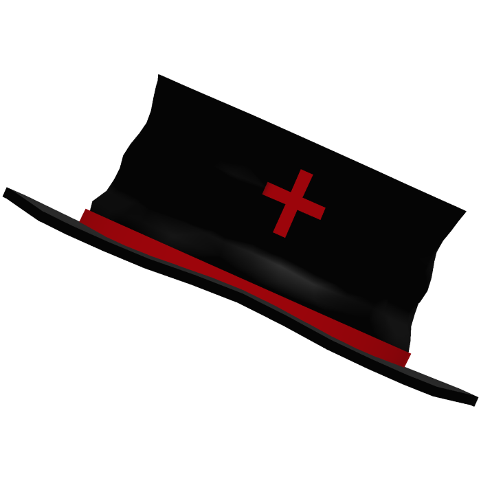 Nurse hat in black