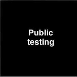 Public testing area