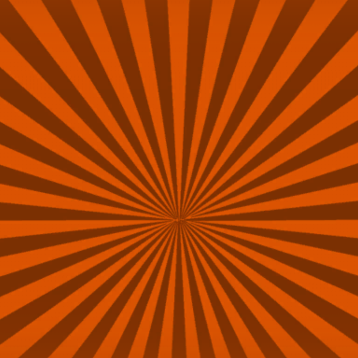 Orange Comic Sun Rays/Sunburst Lines Background