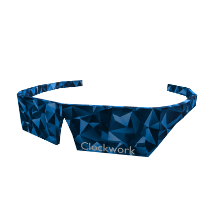 Blue Sparkle Time Clockwork Shades