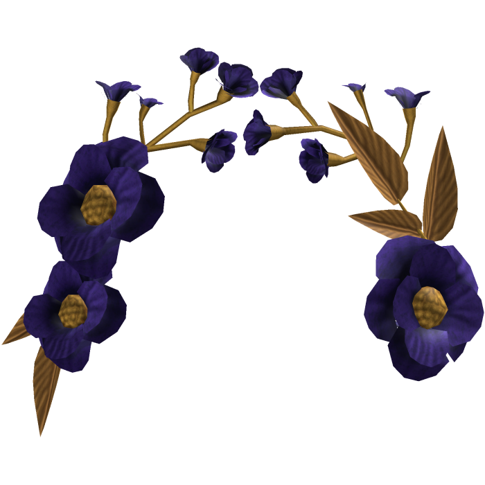 Purple & Gold Elegant Floral Headpiece