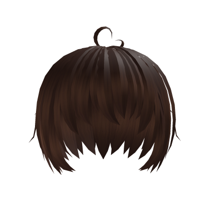 brown cute kawaii messy anime boy hair Roblox item