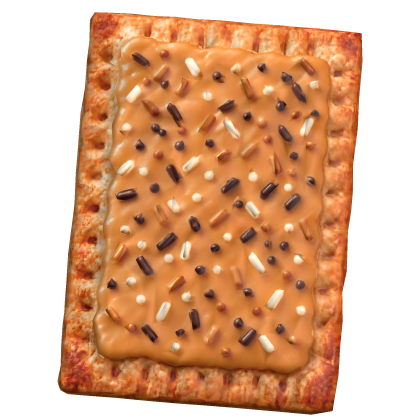 caramel sprinkle pastry