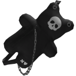 Black Skull Teddy Bear Backpack