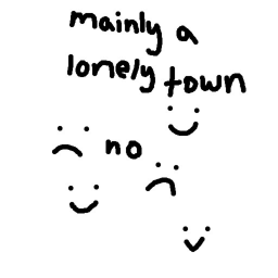 its a lonely place..