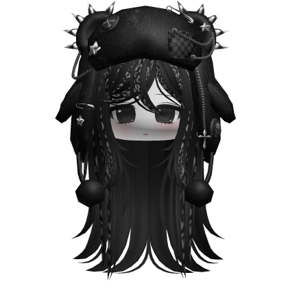 Wispy Scene Cut W/ Punk Ushanka Black/Grey Leopard