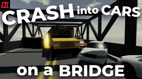 Crash into Cars on a Bridge