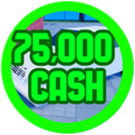 75,000 cash