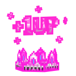 (⌛Glitched + Limited) 8-Bit LIFE Royal Crown Pink