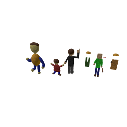 Old Old baldi 3d models remade by me