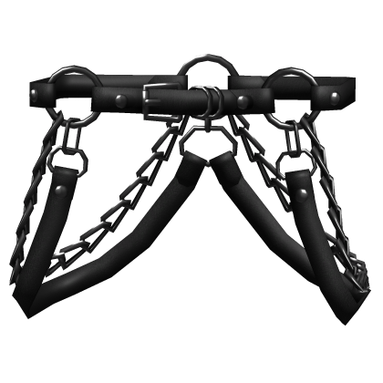 Black Hanging Y2K Waist Suspender 1.0 Roblox item