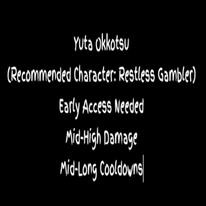 Yuta Okkotsu Moveset Summary, Jujutsu Shenanigans Roblox decal