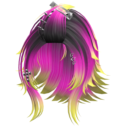 Punk Wolf Cut 1 Black & Pink