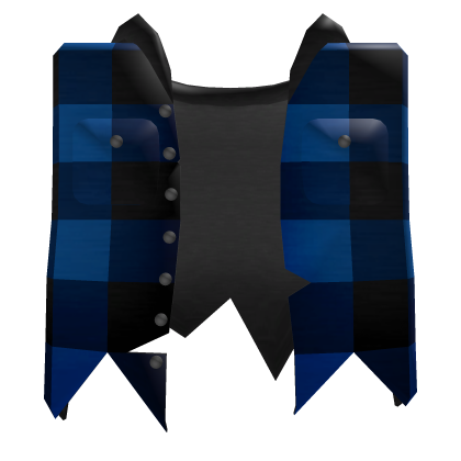 Blue Torn Flannel