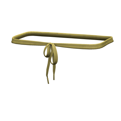 -',ৎ Yellow Thrifted Shoelace Belt (1.0)