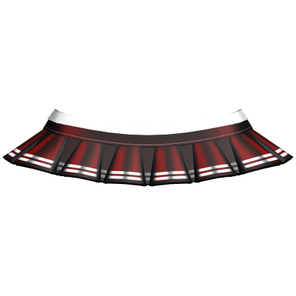 Preppy Pleated Cheer Mini Skirt (Red & White)