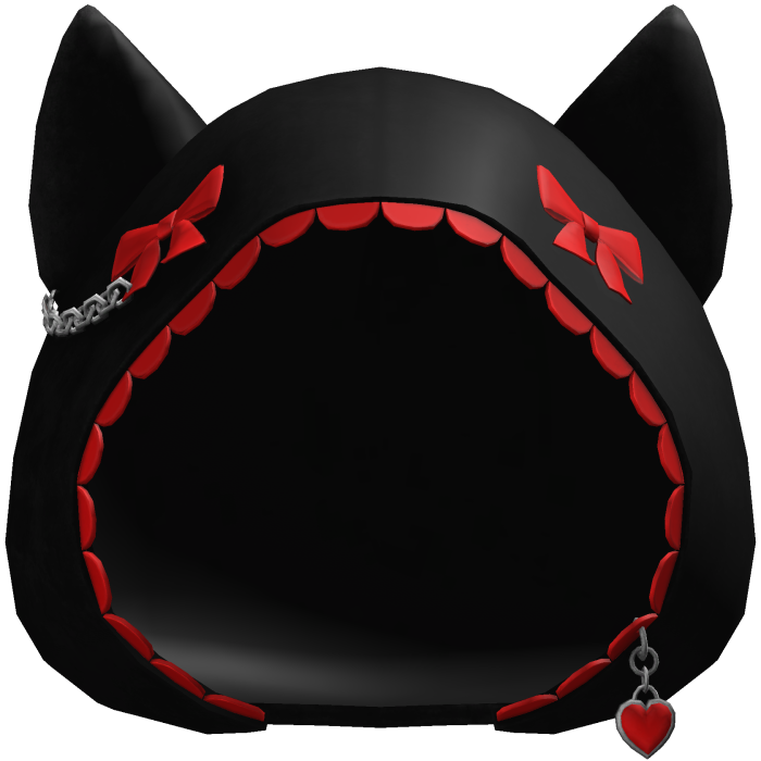 Black & Red Cute Cat Ears Hoodie