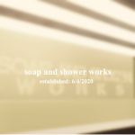Soap and shower works.