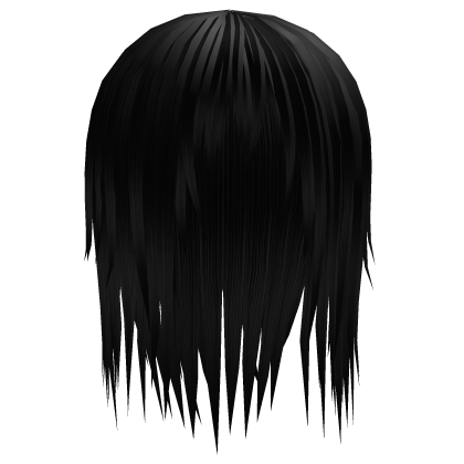 Black wispy Spikey vampire vkei hair  Roblox item