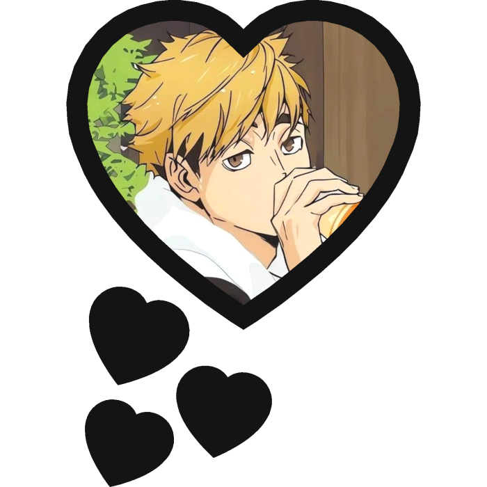 Atsumu Miya Thinking Hearts Haikyuu