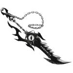 👁️ ANIMATED White Black Dark Chained Sword