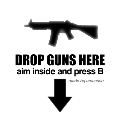 Drop Guns Here Town (Black)