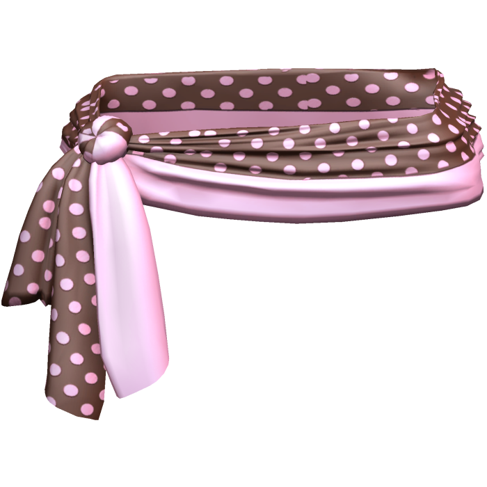Pink Choco Polkadot Waist Sarong 2000s 