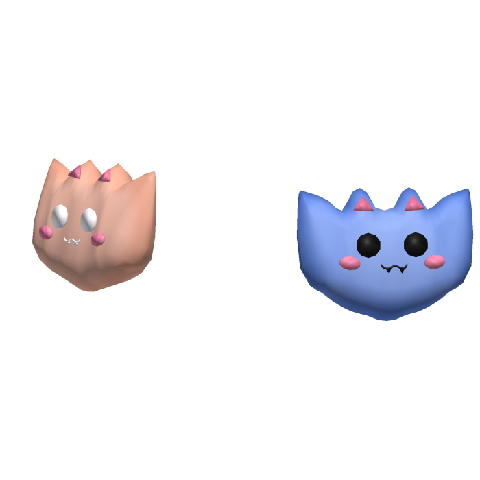 [NEW 🚨] Cute Mini Bat Hair Clips Peach/Blue