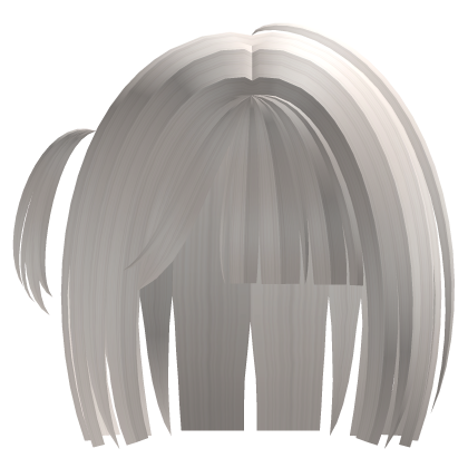 ୨୧ : kawaii ash blonde bob with side pigtail