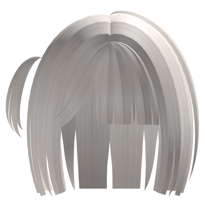 ୨୧ : kawaii ash blonde bob with side pigtail