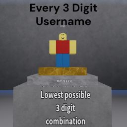 Every 3 Digit Username