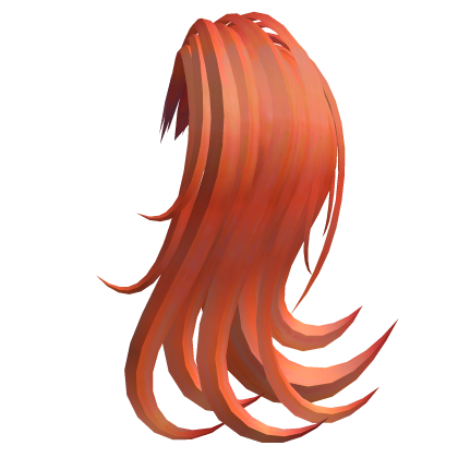 Red Orange Left Side Ponytail Extension 2 Roblox item