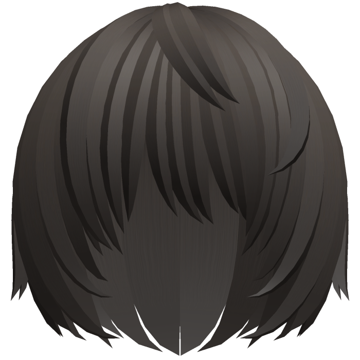 (^ ×ᆺ× ^) emo nyan anime boy hair in brown