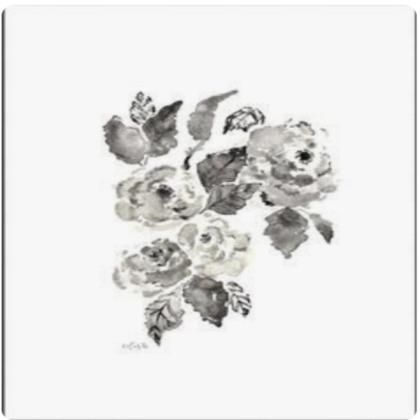 Grey Flowers Painting Roblox decal