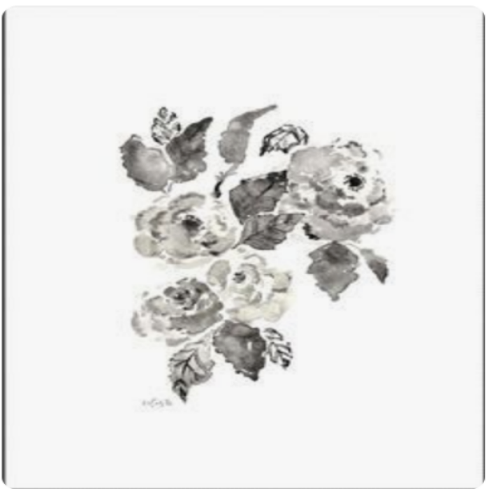 Grey Flowers Painting Roblox decal