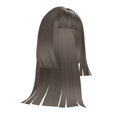 Ash Brown Straight Bangs Slasher Hair