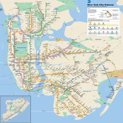 NYC subway map
