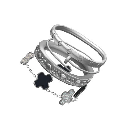 Luxury Silver Clover Bracelet | Roblox Item - Rolimon's