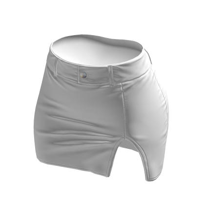 Skirt White Tight High Waisted Mini Chibi Chic Y2K thumbnail
