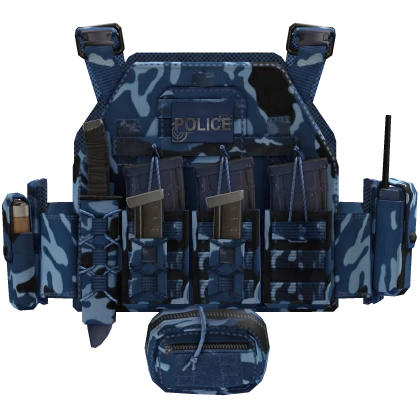 Realistic Tactical Ops Vest Black Camo Military | Roblox Item - Rolimon's