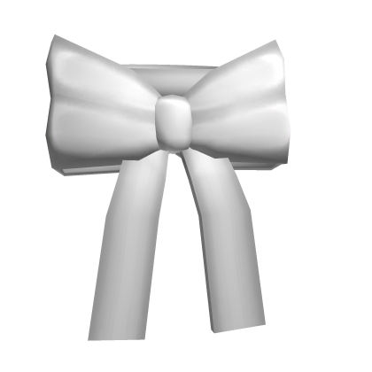 White Bow Collar