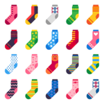 Socks, NOT shoes.