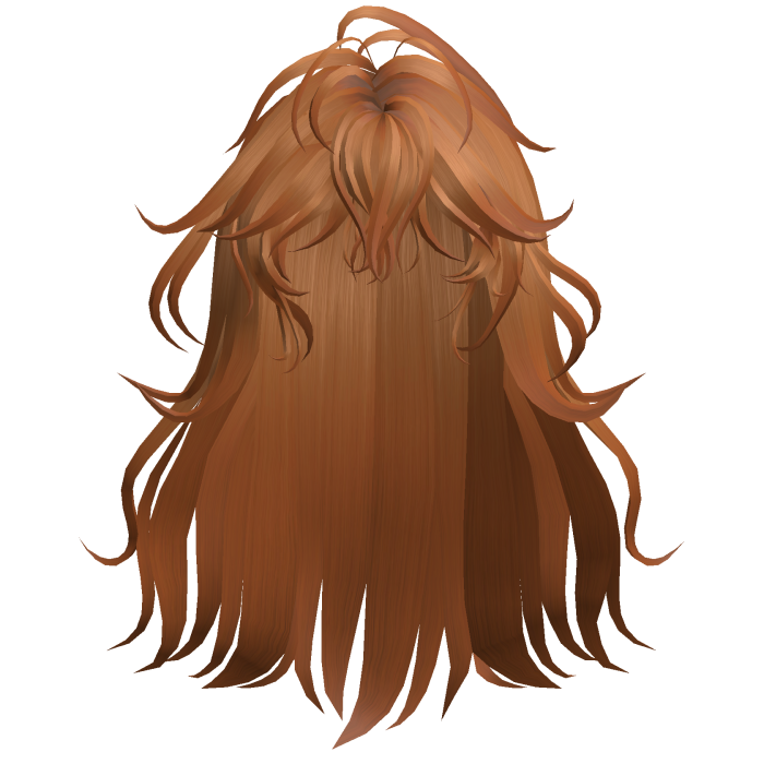 Long Wavy Wolf Cut Hair - Ginger
