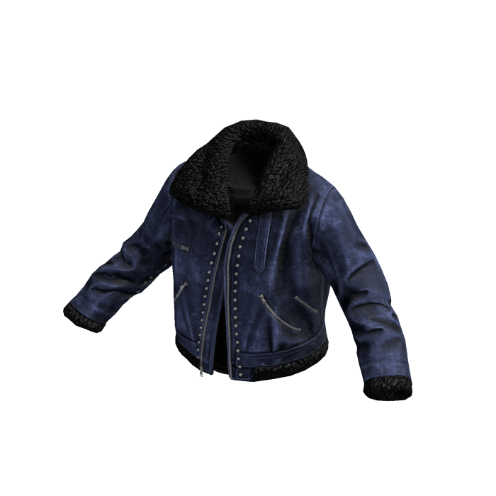 Navy Blue Vintage Bomber Jacket