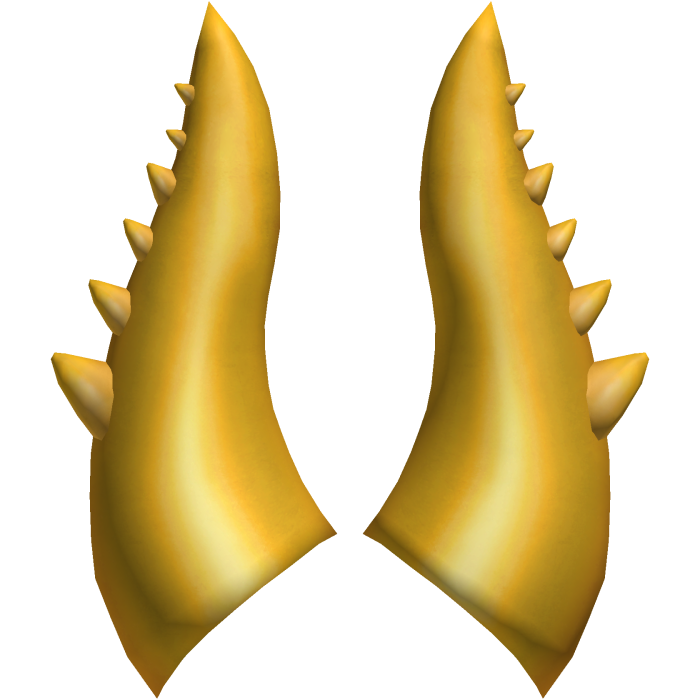 Yellow Gold Candle of Pwnage Horns Add-On