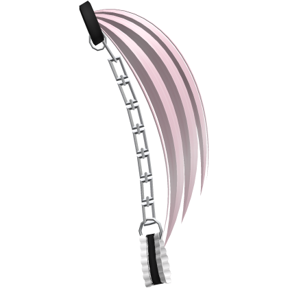♡ pink anime pigtail extensions with handcuffs Roblox item