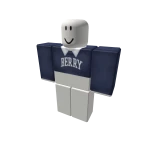 Navy Blue crop top shirt cute lol berry y2k
