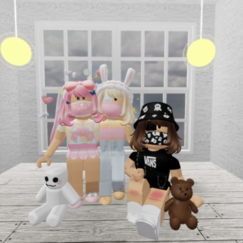 triplets 🌸🖤🌈